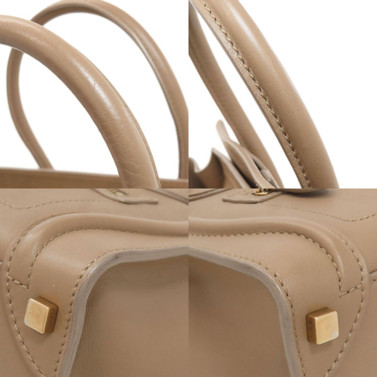 CELINE Luggage micro Handbag Calf Ladies [Used]