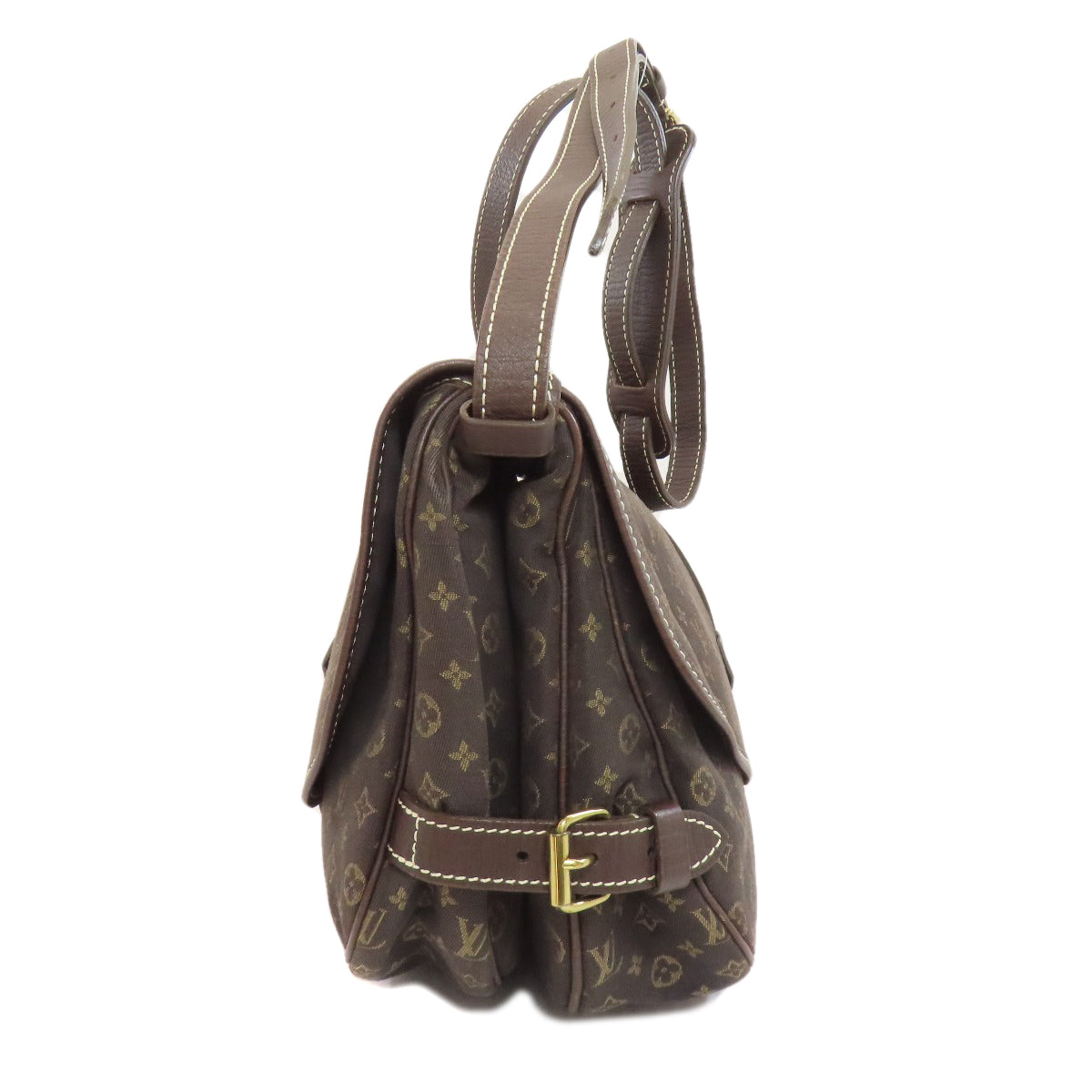 LOUIS VUITTON M95227 Saumur Shoulder Bag Monogram mini orchid Ladies [Used]