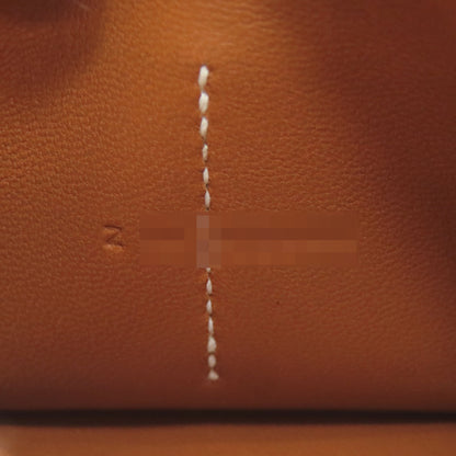 HERMES Dogon Compact Gold SilverHardware coin purse Taurillon Clemence Ladies [Used]