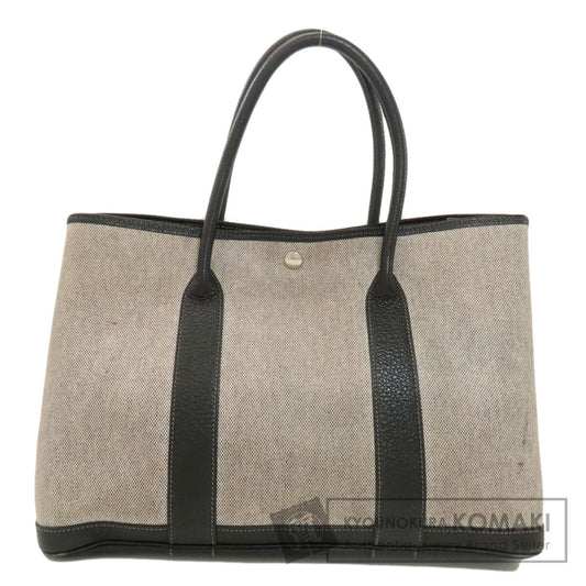 HERMES Garden Party PM Silver Hardware Tote Bag Tower ash Ladies [Used]