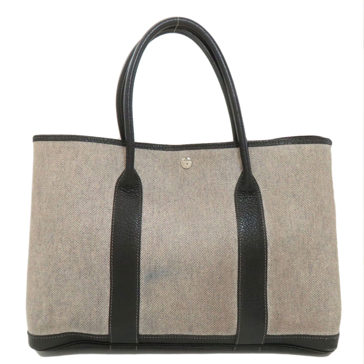 HERMES Garden Party PM Silver Hardware Tote Bag Tower ash Ladies [Used]
