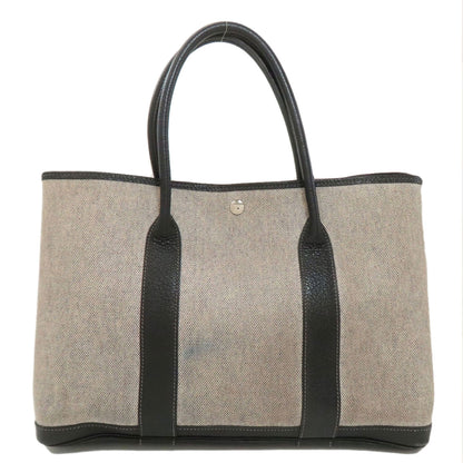 HERMES Garden Party PM Silver Hardware Tote Bag Tower ash Ladies [Used]