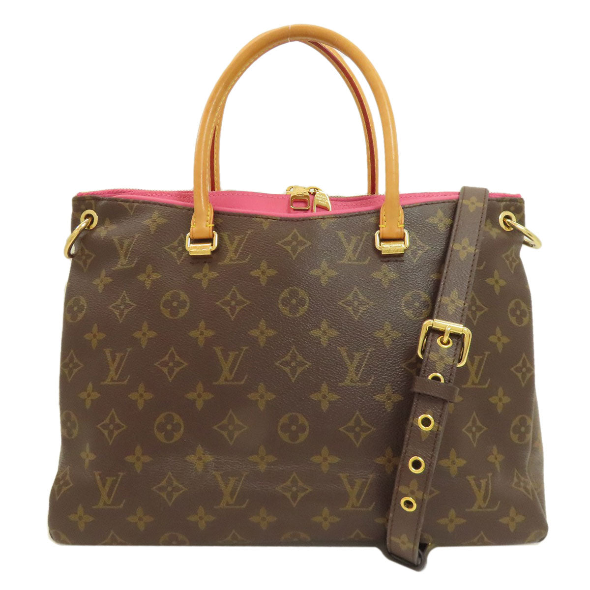LOUIS VUITTON Pallas MM Handbag Monogram canvas Ladies [Used]
