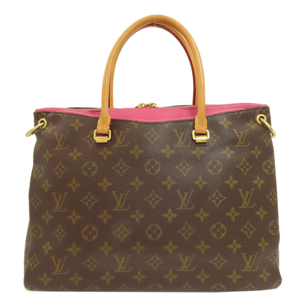 LOUIS VUITTON Pallas MM Handbag Monogram canvas Ladies [Used]