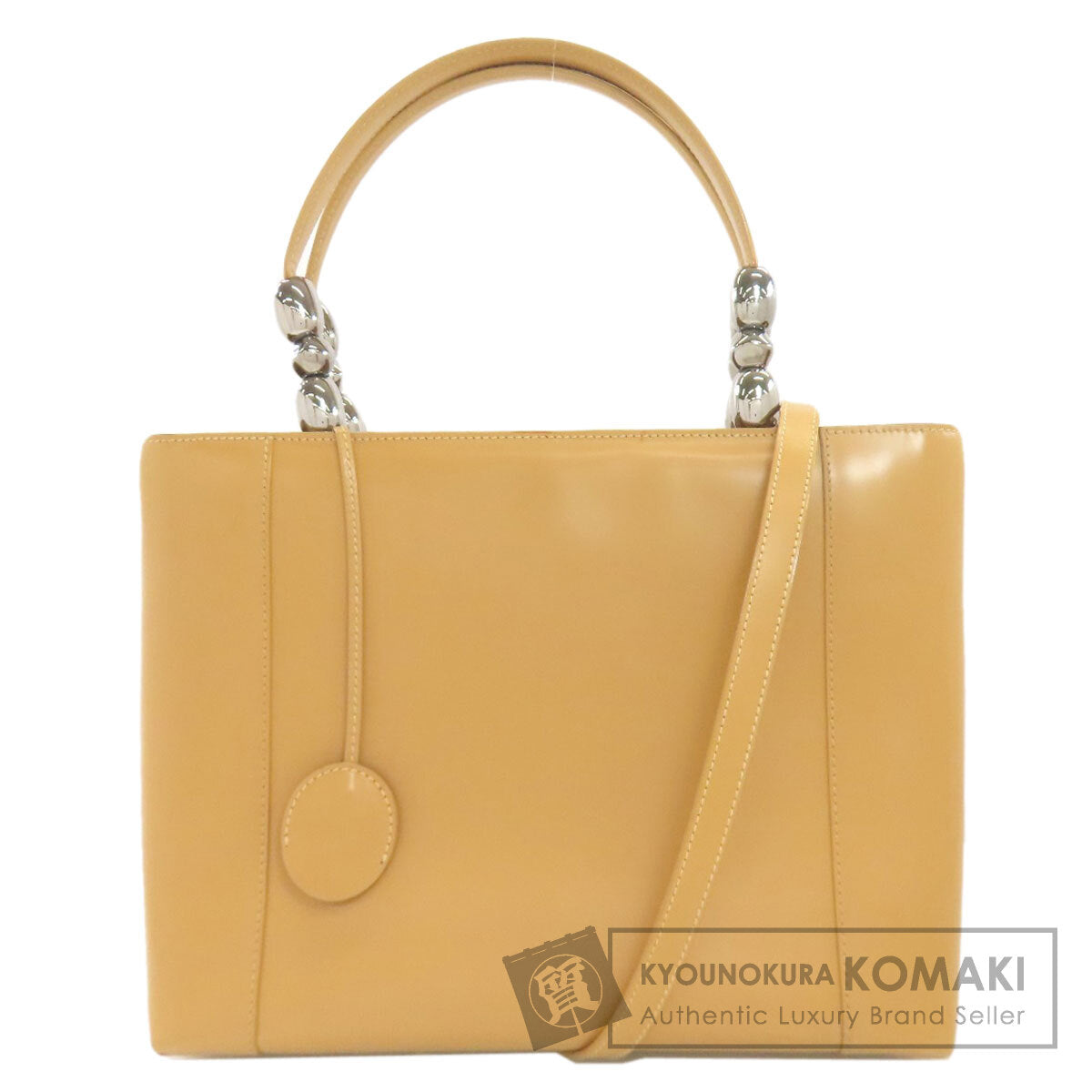 CHRISTIAN DIOR Marispearl 2WAY Handbag Leather Ladies [Used]