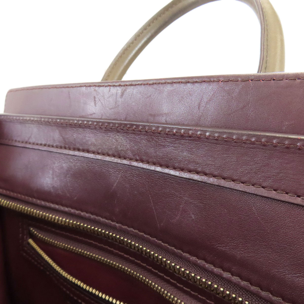 CELINE Luggage micro Tote Bag Calf Ladies [Used]