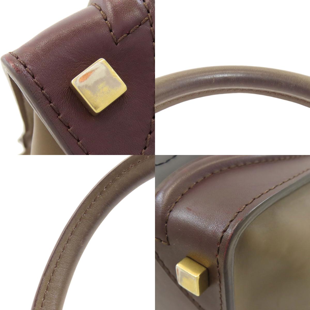 CELINE Luggage micro Tote Bag Calf Ladies [Used]