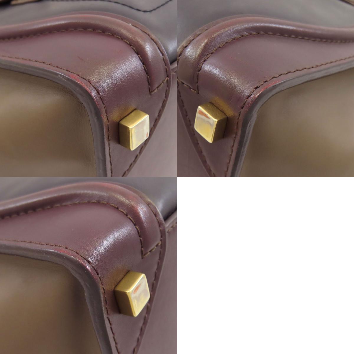 CELINE Luggage micro Tote Bag Calf Ladies [Used]