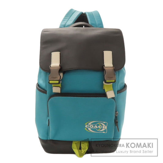 COACH CJ659 Coach Stamp Track Backpack Colorblock Backpack Â· Daypack Leather Ladies [Used]