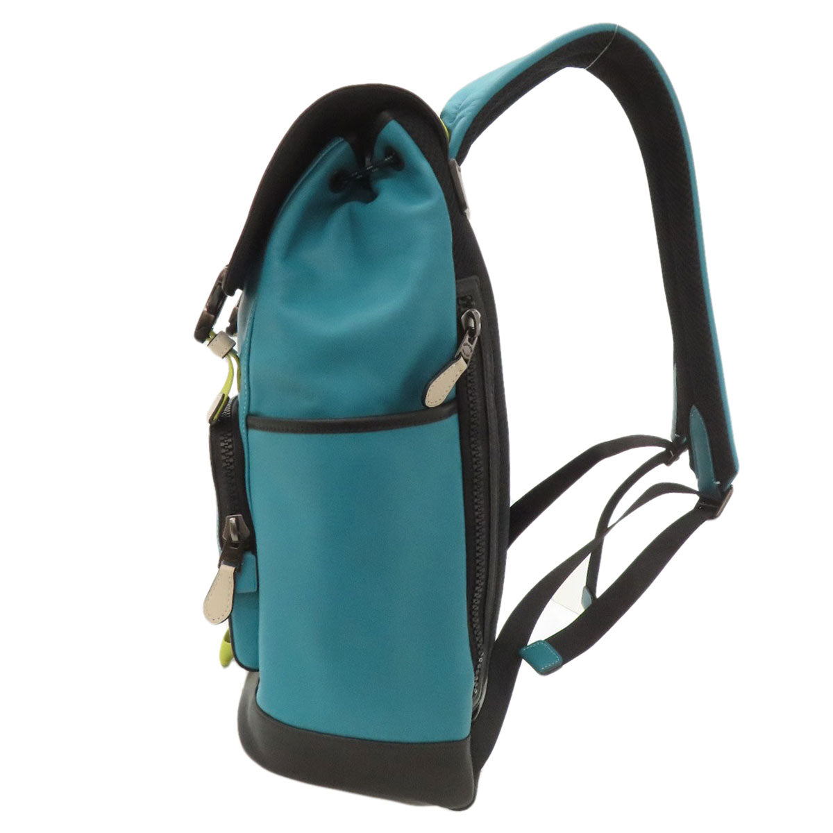 COACH CJ659 Coach Stamp Track Backpack Colorblock Backpack Â· Daypack Leather Ladies [Used]