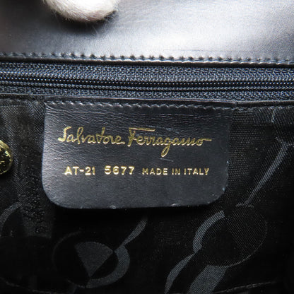 Salvatore Ferragamo GanciniHardware 2WAY Handbag Leather Ladies [Used]