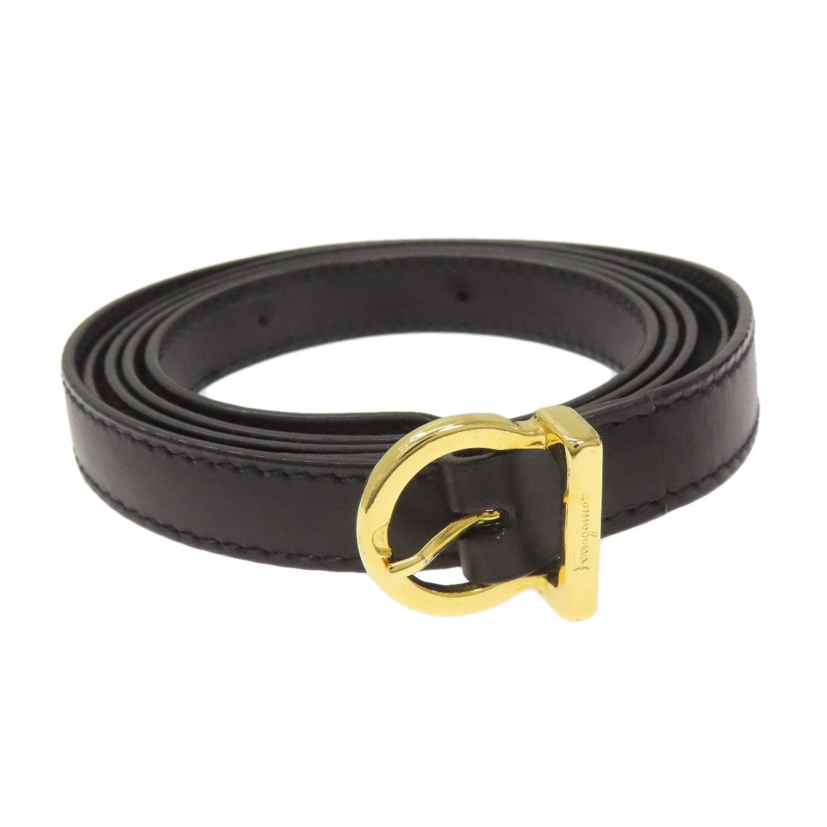 Salvatore Ferragamo GanciniHardware 2WAY Handbag Leather Ladies [Used]