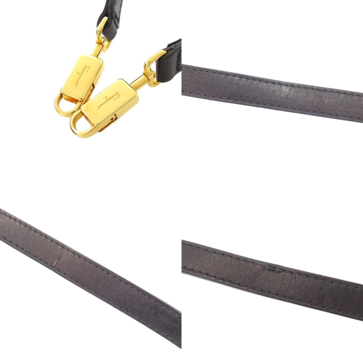 Salvatore Ferragamo GanciniHardware 2WAY Handbag Leather Ladies [Used]