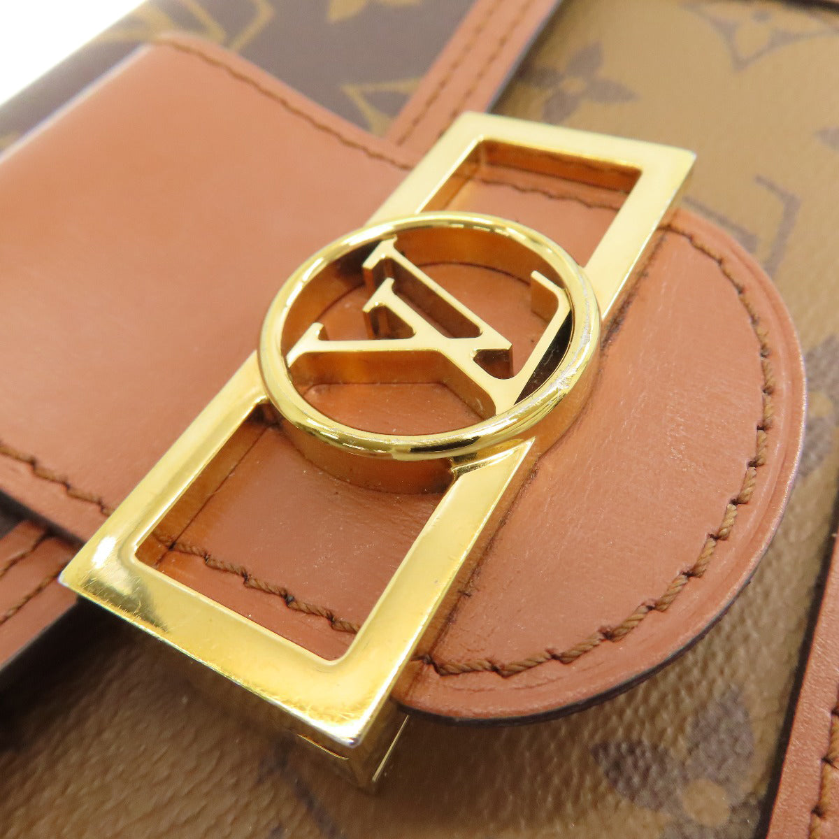 LOUIS VUITTON M68746 Portefeiulle Dauphine Shoulder Bag Monogram canvas Monogram Reverse CanvasLadies [Used]