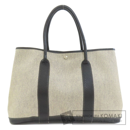 HERMES Garden Party PM Silver Hardware Tote Bag Tower ash Ladies [Used]