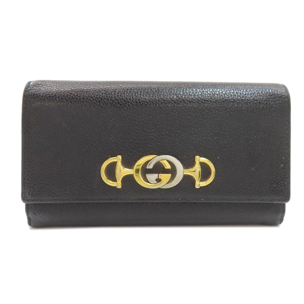 GUCCI 573612 Zumi Continental Wallet Long wallet (with coin pocket) Leather Ladies [Used]