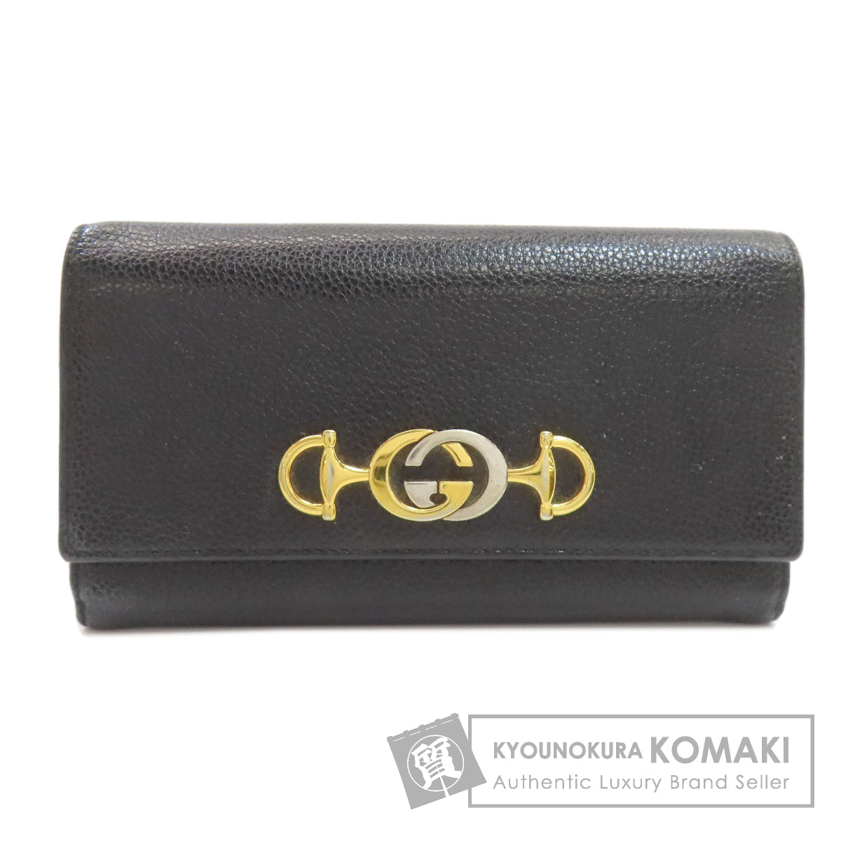 GUCCI 573612 Zumi Continental Wallet Long wallet (with coin pocket) Leather Ladies [Used]