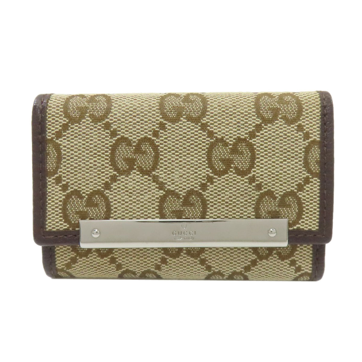 GUCCI 127048 GG canvas key holder Canvas Ladies [Used]