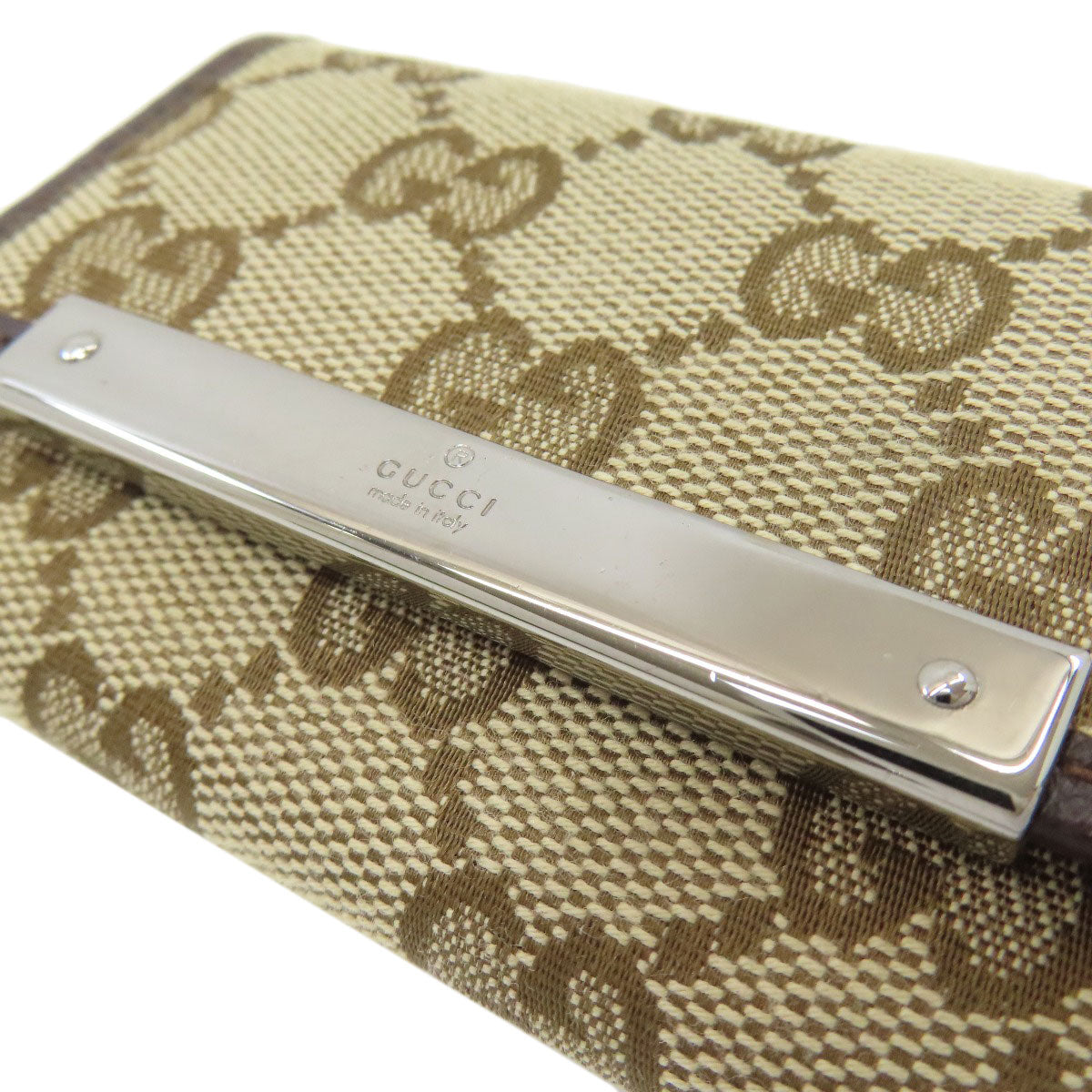 GUCCI 127048 GG canvas key holder Canvas Ladies [Used]