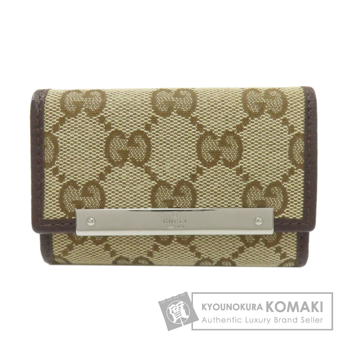 GUCCI 127048 GG canvas key holder Canvas Ladies [Used]