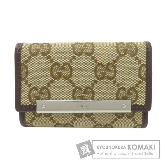 GUCCI 127048 GG canvas key holder Canvas Ladies [Used]