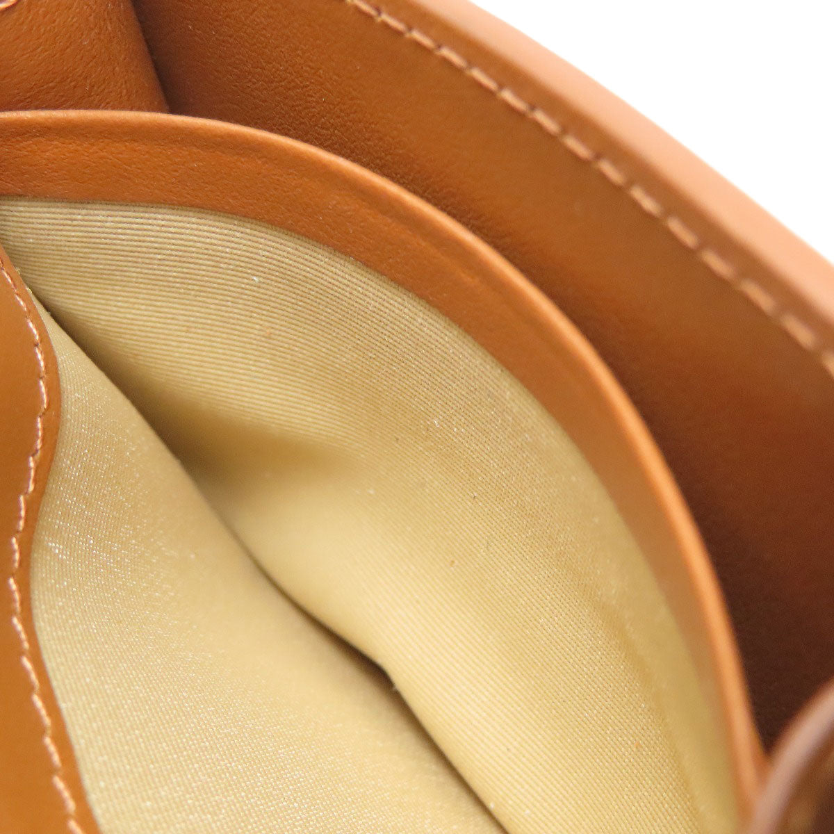CELINE Triomphe Card Case Leather Ladies [Used]