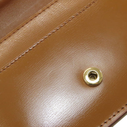 CELINE Triomphe Card Case Leather Ladies [Used]