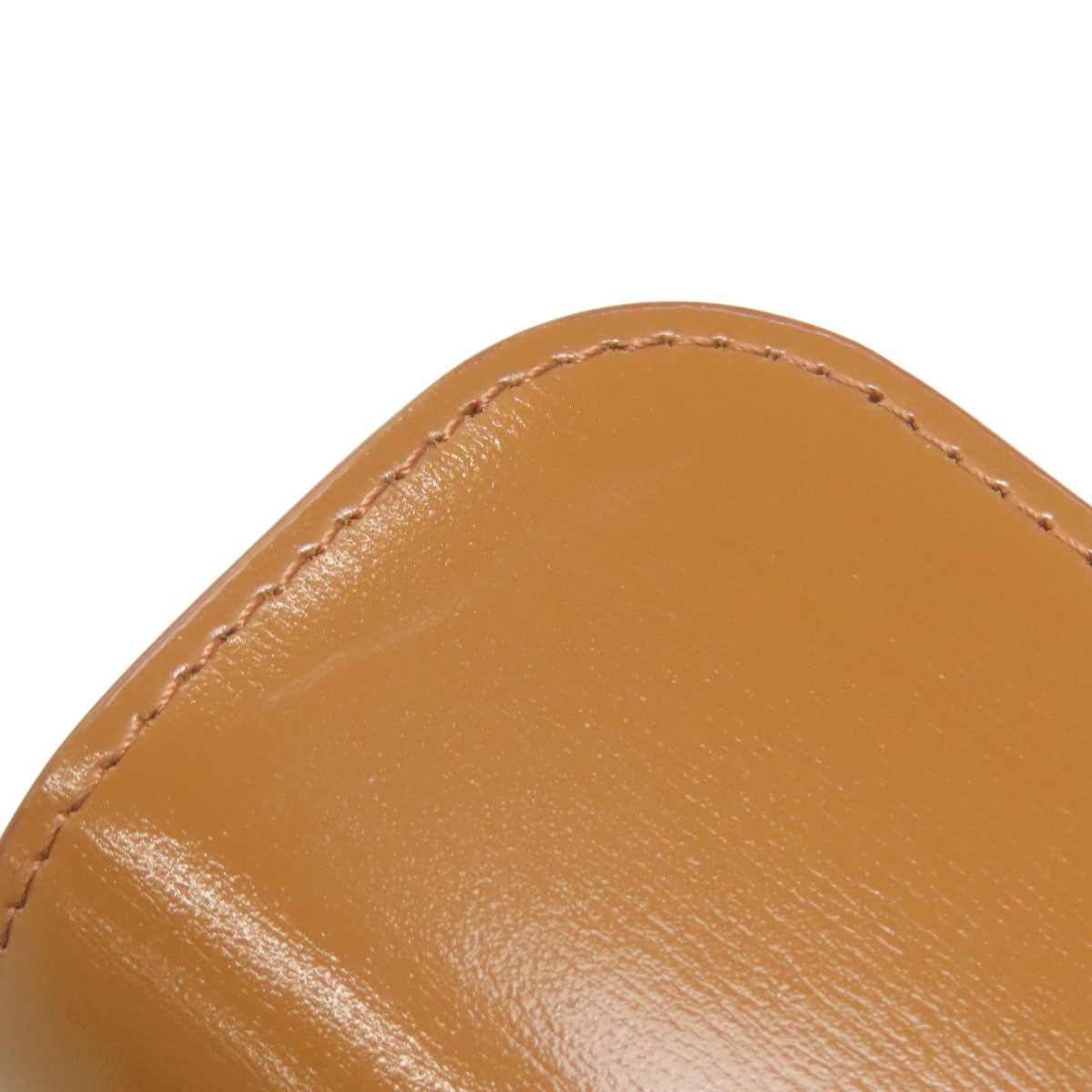 CELINE Triomphe Card Case Leather Ladies [Used]