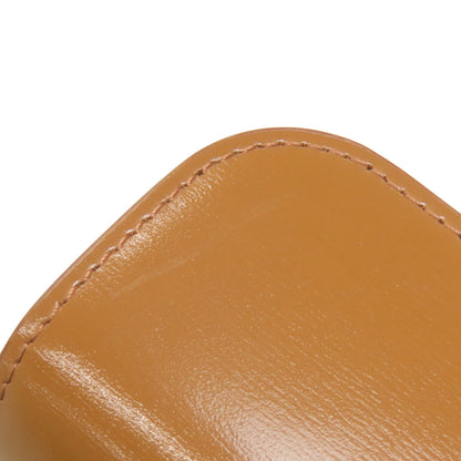 CELINE Triomphe Card Case Leather Ladies [Used]