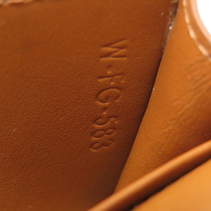 CELINE Triomphe Card Case Leather Ladies [Used]