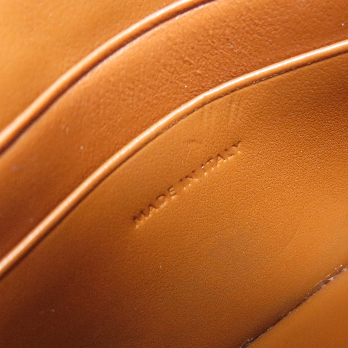 CELINE Triomphe Card Case Leather Ladies [Used]