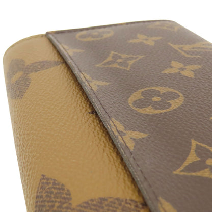 LOUIS VUITTON M80726 Portefeiulle Â· Sarah Long wallet (with coin pocket) Monogram reverse Ladies [Used]