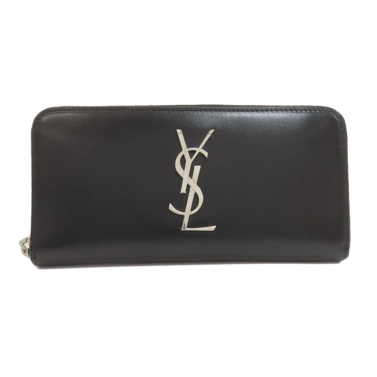 SAINT LAURENT Cassandra Long wallet (with coin pocket) Leather Ladies [Used]
