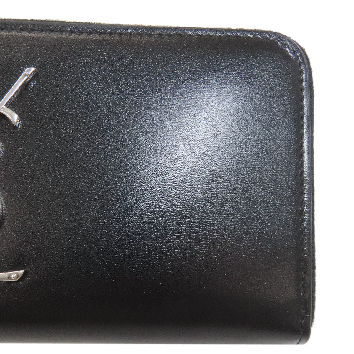 SAINT LAURENT Cassandra Long wallet (with coin pocket) Leather Ladies [Used]