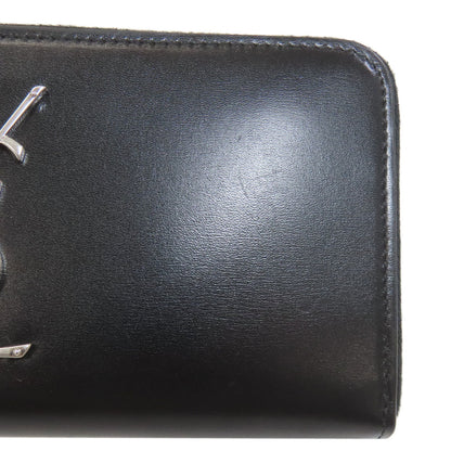 SAINT LAURENT Cassandra Long wallet (with coin pocket) Leather Ladies [Used]