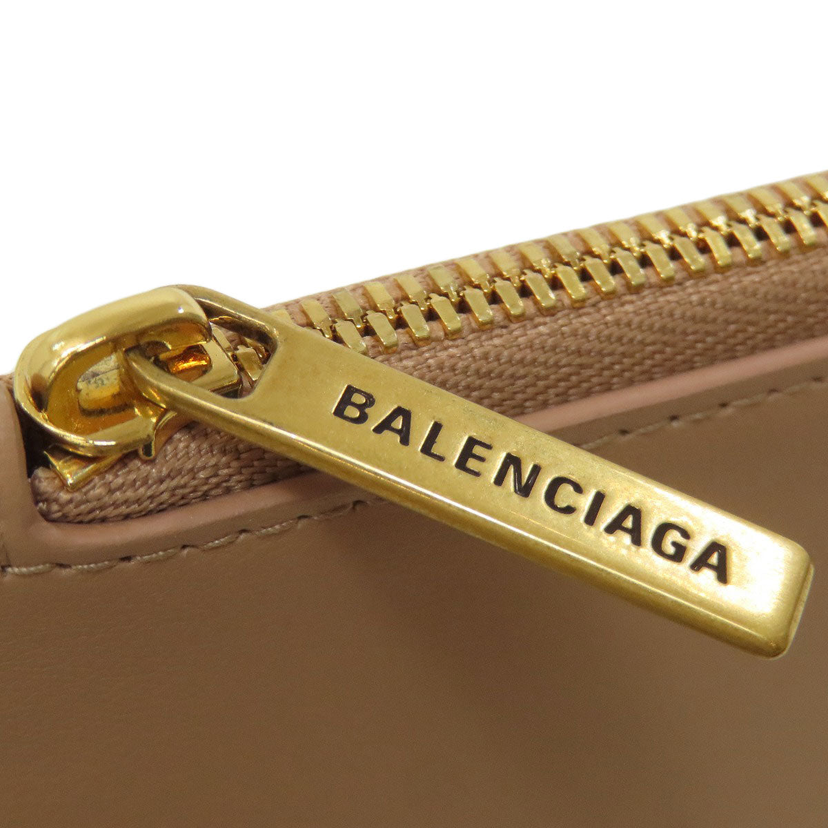 BALENCIAGA 736734 Fragment case coin purse Leather Ladies [Used]