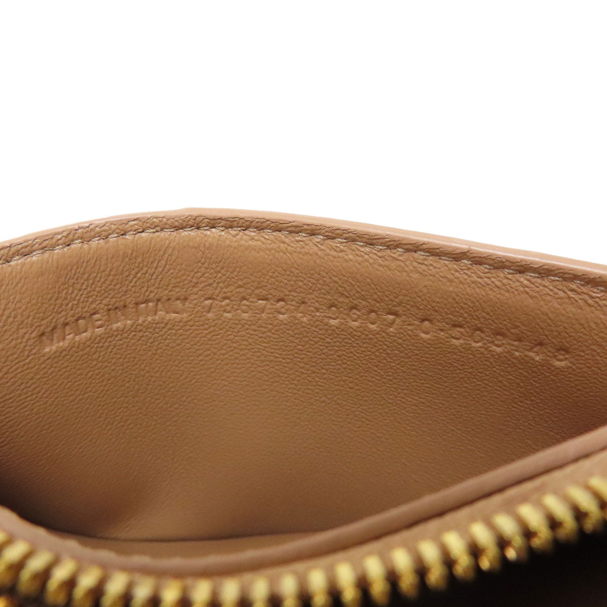 BALENCIAGA 736734 Fragment case coin purse Leather Ladies [Used]
