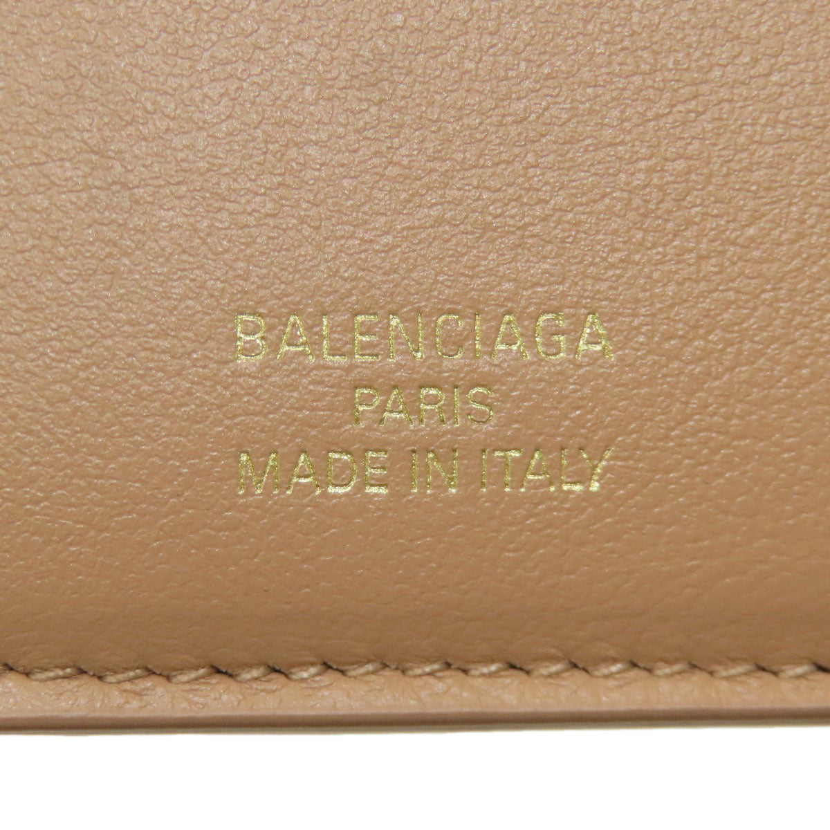BALENCIAGA 736734 Fragment case coin purse Leather Ladies [Used]