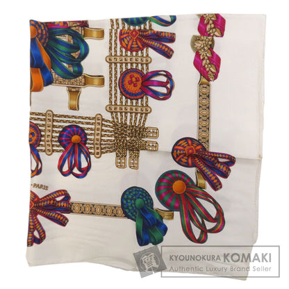 HERMES Carre90 horse ribbon decoration Scarf Silk Ladies [Used]
