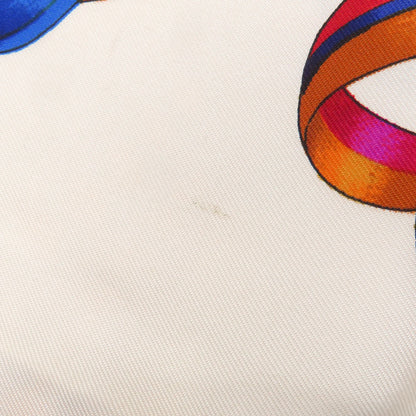 HERMES Carre90 horse ribbon decoration Scarf Silk Ladies [Used]