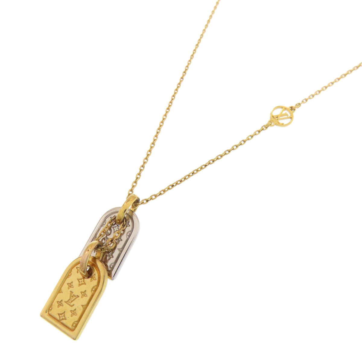 LOUIS VUITTON M63141 Nanogram Necklace Metal Ladies [Used]