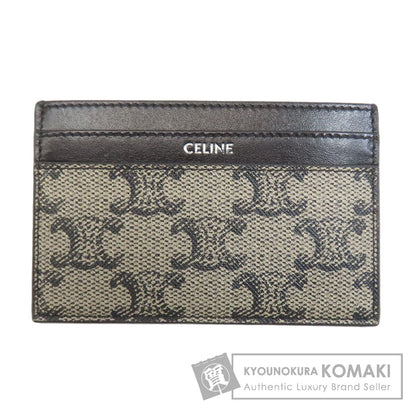 CELINE Triomphe Card Case PVC Ladies [Used]