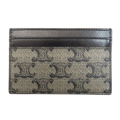 CELINE Triomphe Card Case PVC Ladies [Used]