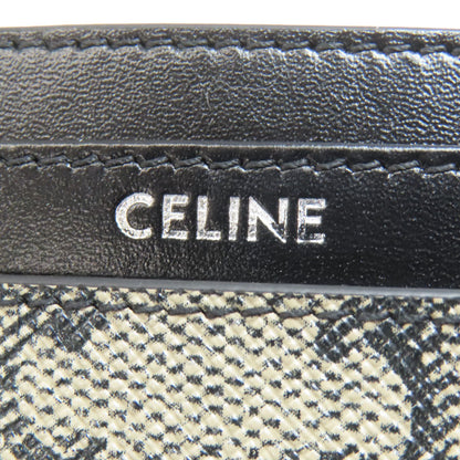 CELINE Triomphe Card Case PVC Ladies [Used]