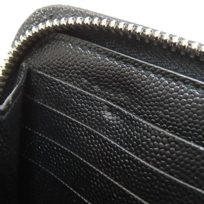 SAINT LAURENT Zip Around Long wallet (with coin pocket) Calf Ladies [Used]