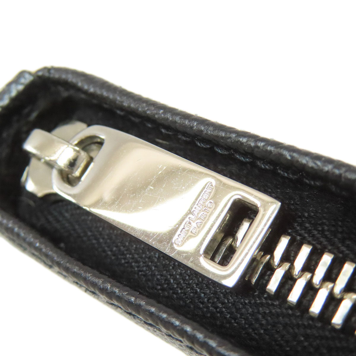 SAINT LAURENT Zip Around Long wallet (with coin pocket) Calf Ladies [Used]