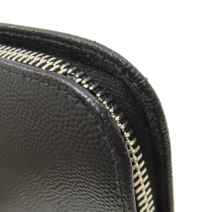 SAINT LAURENT Zip Around Long wallet (with coin pocket) Calf Ladies [Used]