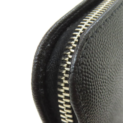 SAINT LAURENT Zip Around Long wallet (with coin pocket) Calf Ladies [Used]