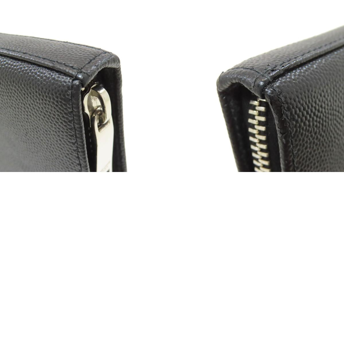SAINT LAURENT Zip Around Long wallet (with coin pocket) Calf Ladies [Used]