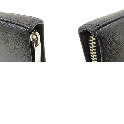 SAINT LAURENT Zip Around Long wallet (with coin pocket) Calf Ladies [Used]